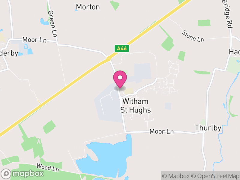 Map of Witham St. Hughs, North Kesteven