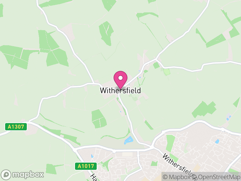 Map of Withersfield, West Suffolk