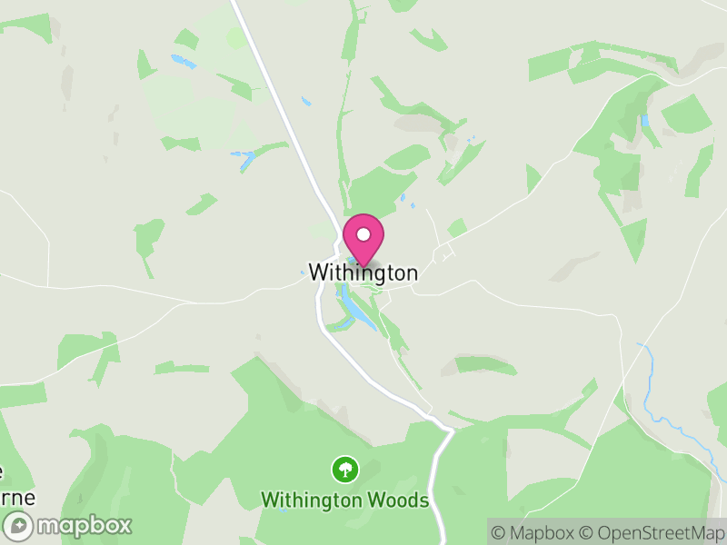 Map of Withington, Cotswold