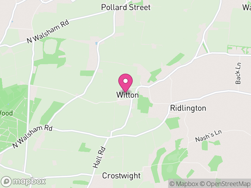 Map of Witton and Ridlington, North Norfolk