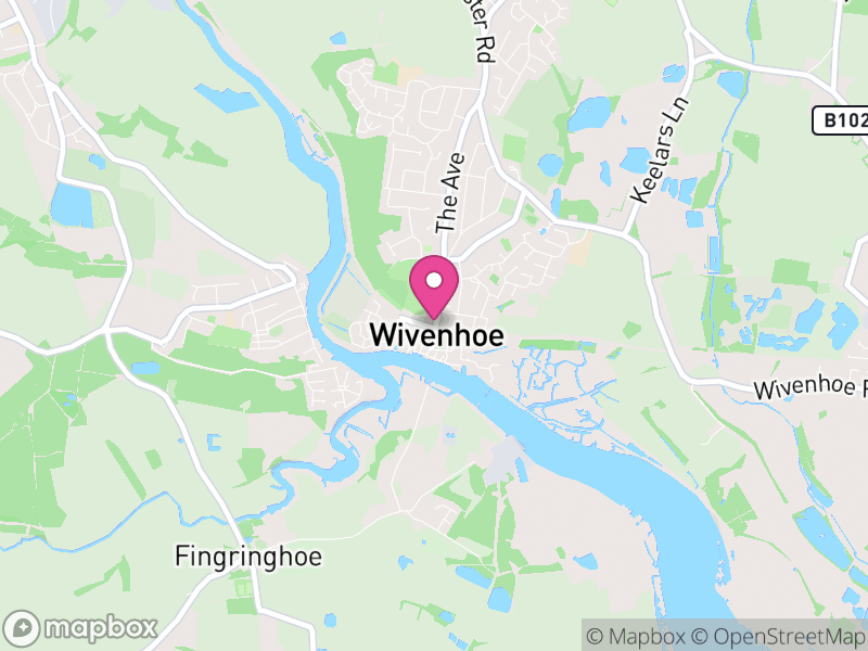 Map of Wivenhoe, Colchester