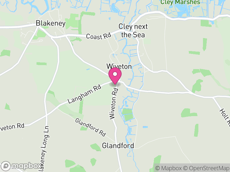 Map of Wiveton, North Norfolk