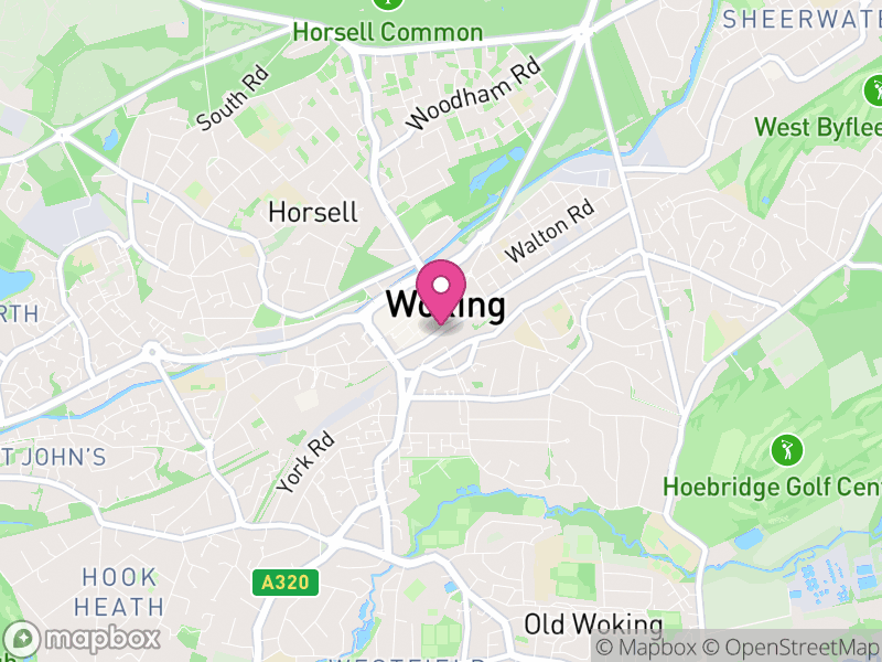 Map of Woking, Surrey