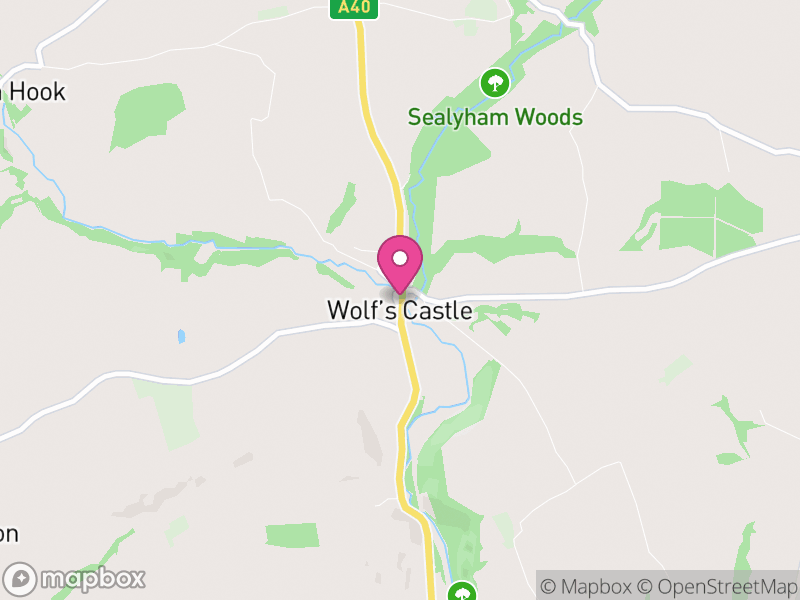 Map of Wolfscastle, Pembrokeshire