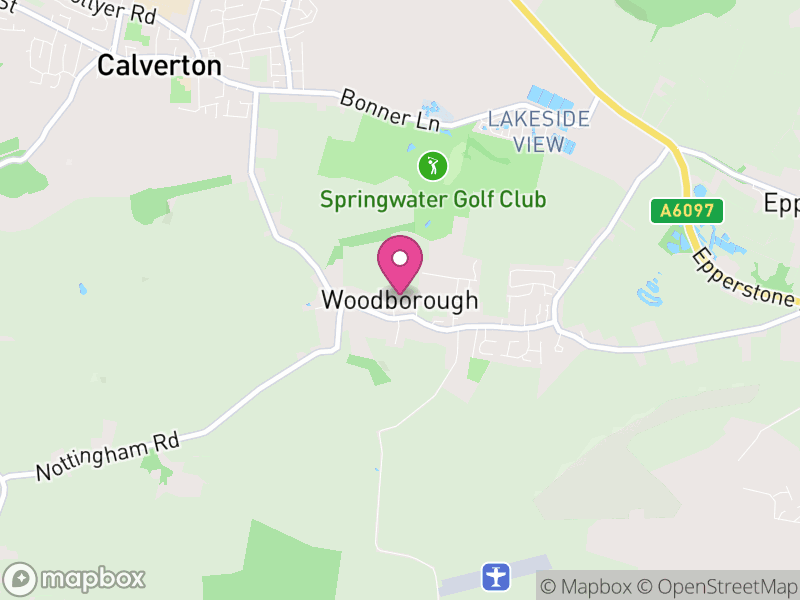Map of Woodborough, Gedling