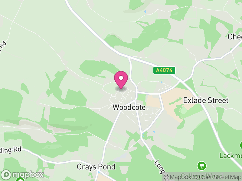 Map of Woodcote, South Oxfordshire