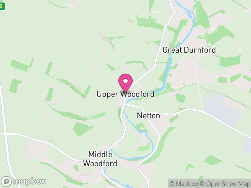 Map of Woodford, Wiltshire