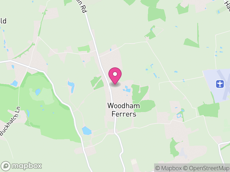 Map of Woodham Ferrers and Bicknacre, Chelmsford