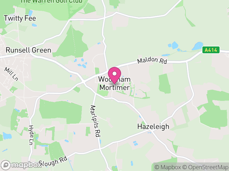 Map of Woodham Mortimer, Maldon