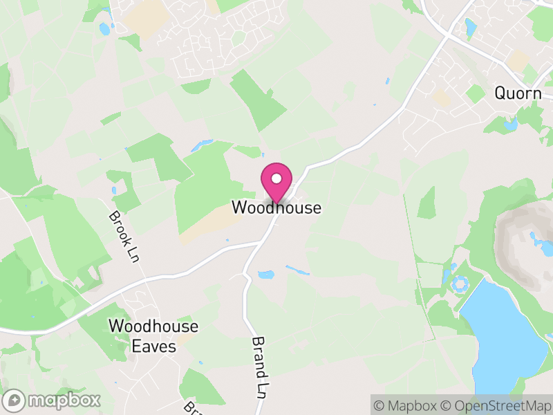 Map of Woodhouse, Charnwood