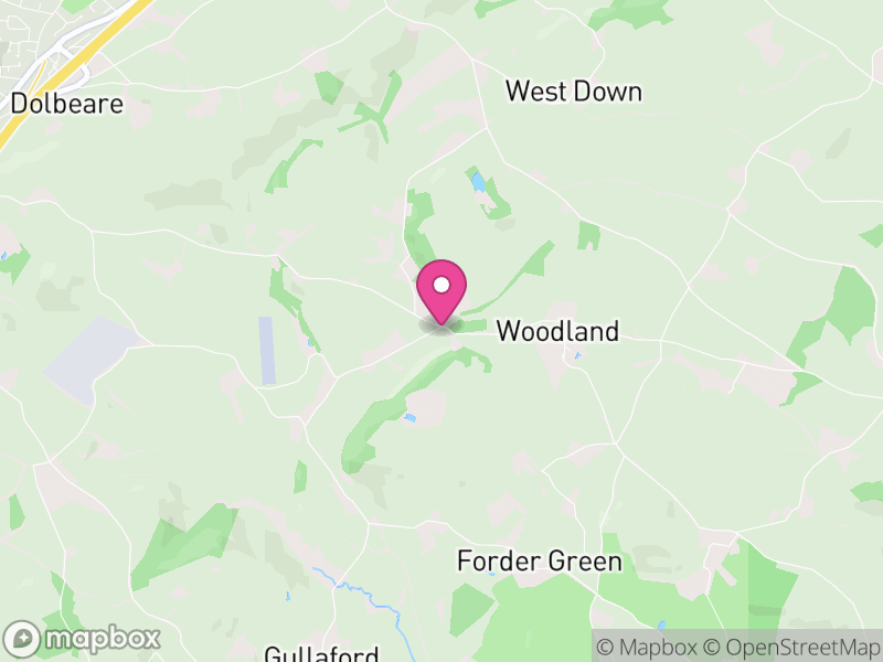 Map of Woodland, Teignbridge