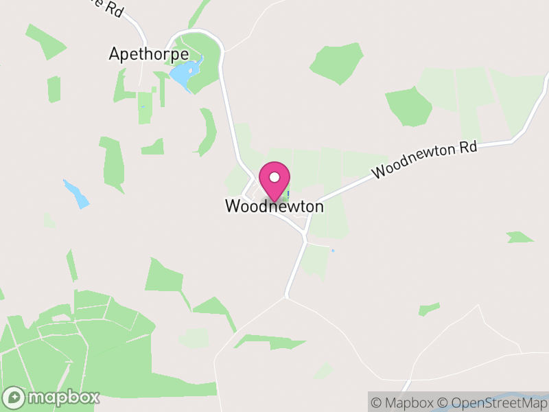 Map of Woodnewton, North Northamptonshire