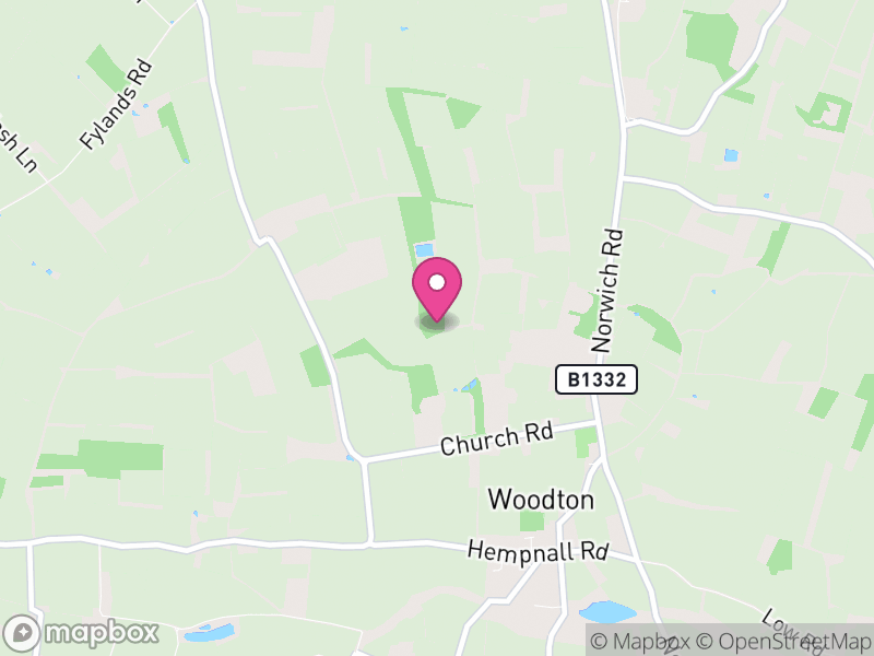 Map of Woodton, South Norfolk