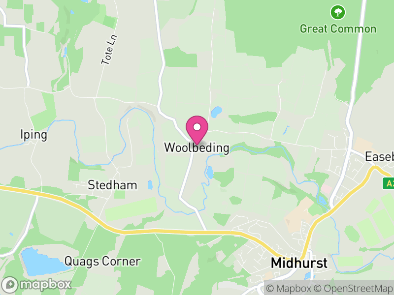 Map of Woolbeding with Redford, Chichester