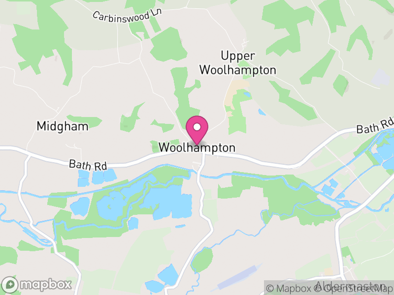 Map of Woolhampton, West Berkshire