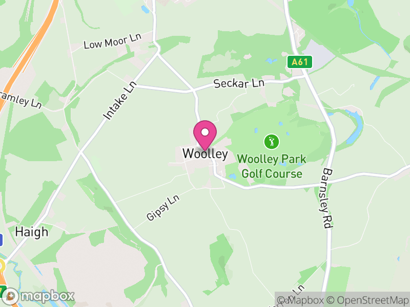 Map of Woolley, Wakefield