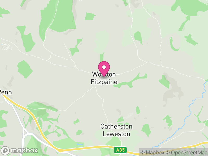 Map of Wootton Fitzpaine, Dorset