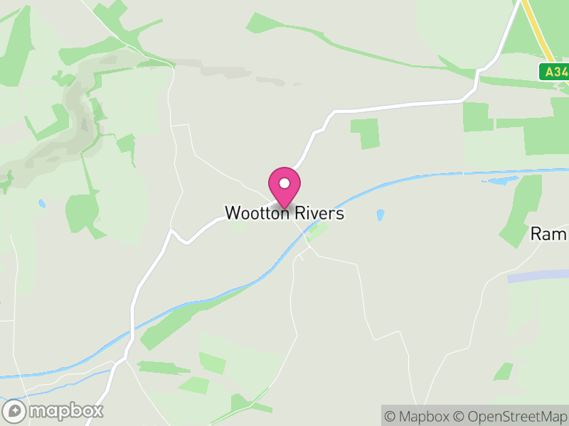 Map of Wootton Rivers, Wiltshire
