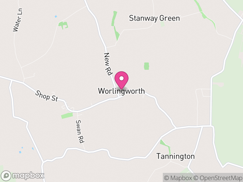 Map of Worlingworth, Mid Suffolk