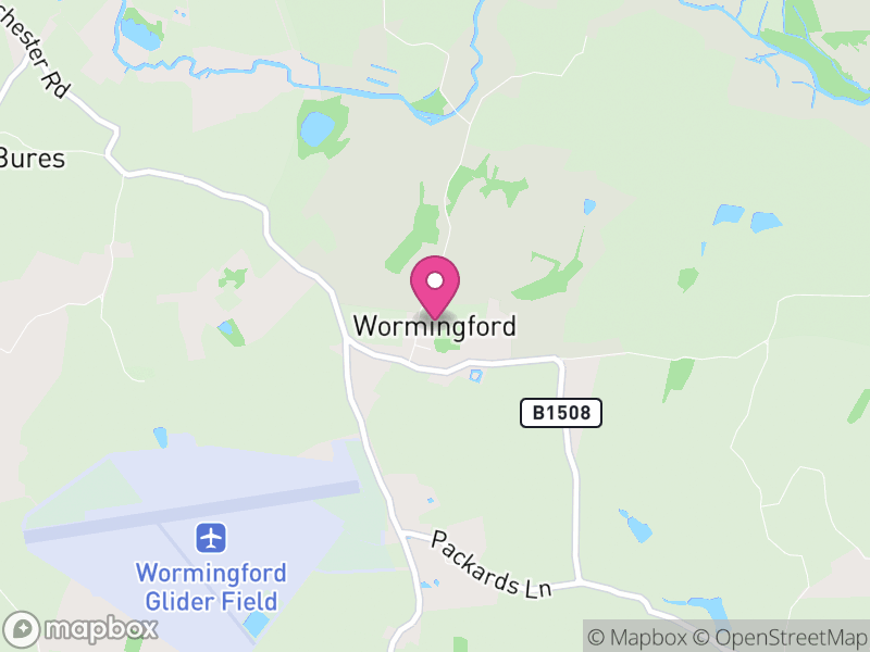 Map of Wormingford, Colchester