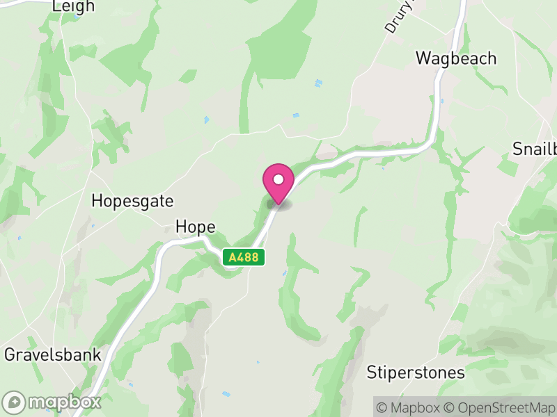 Map of Worthen with Shelve, England