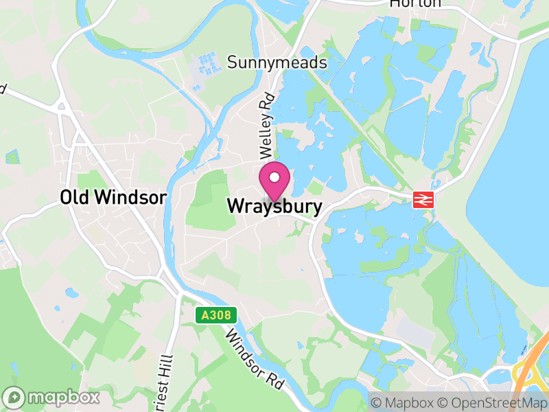 Map of Wraysbury, Windsor and Maidenhead