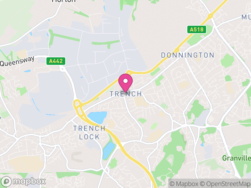 Map of Wrockwardine Wood and Trench, Telford and Wrekin