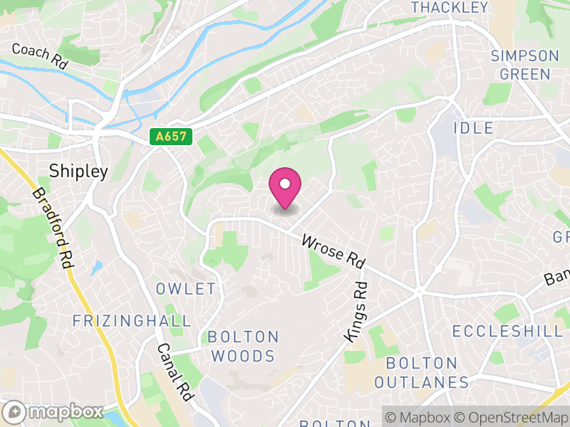 Map of Wrose, Bradford