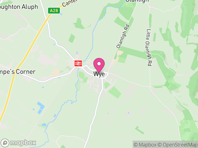 Map of Wye with Hinxhill, Ashford