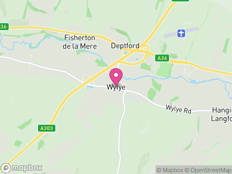 Map of Wylye, Wiltshire