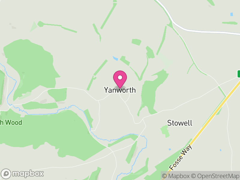 Map of Yanworth, Cotswold