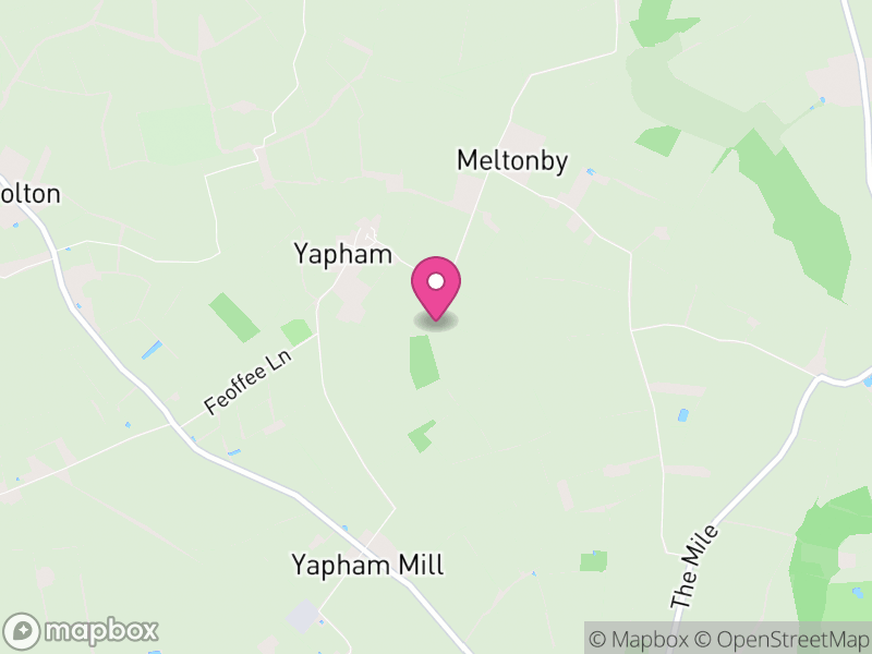 Map of Yapham, East Riding of Yorkshire
