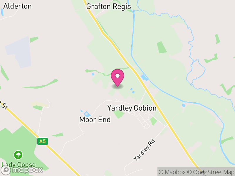 Map of Yardley Gobion, West Northamptonshire