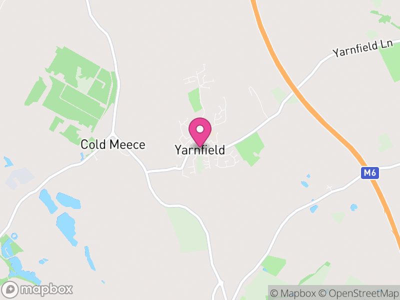 Map of Yarnfield and Cold Meece, Stafford