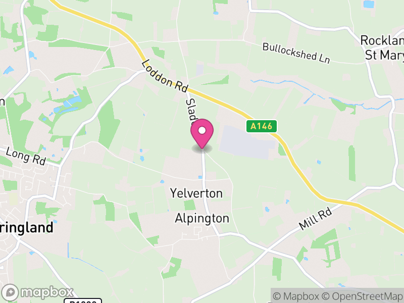 Map of Yelverton, South Norfolk