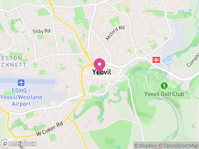 Map of Yeovil, Somerset