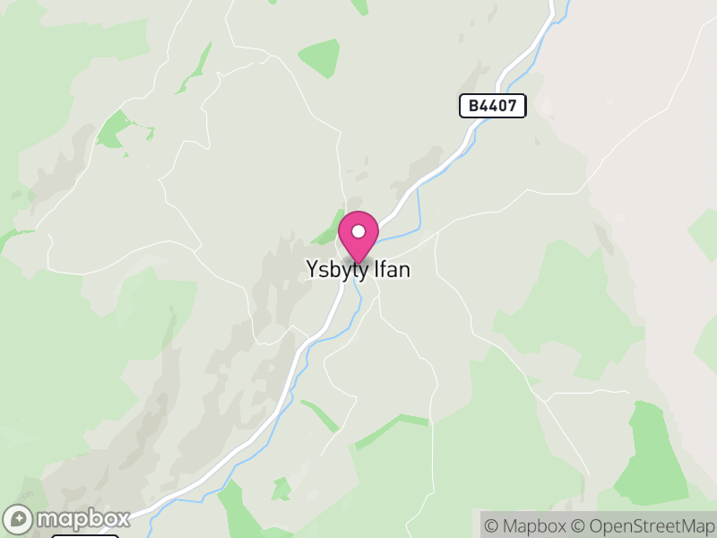 Map of Ysbyty Ifan, Conwy