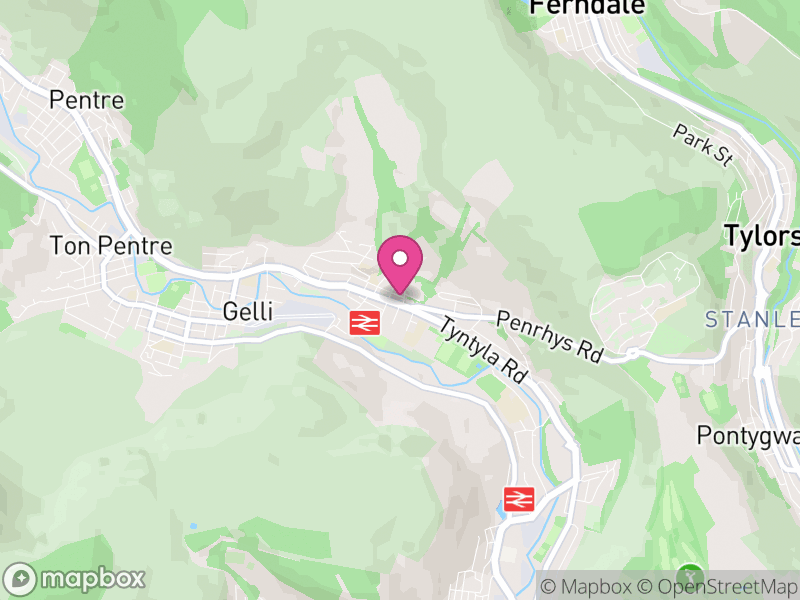 Map of Ystrad, Rhondda Cynon Taf