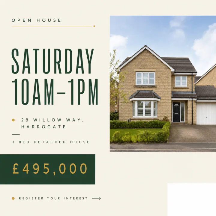 Open House — Minimal Gallery social template
