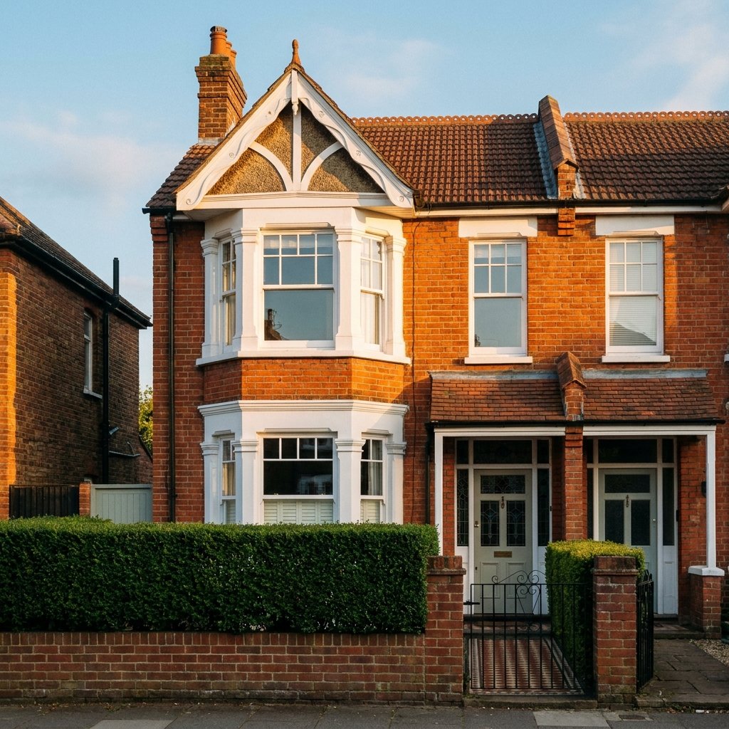 Period red-brick semi-detached home for sale