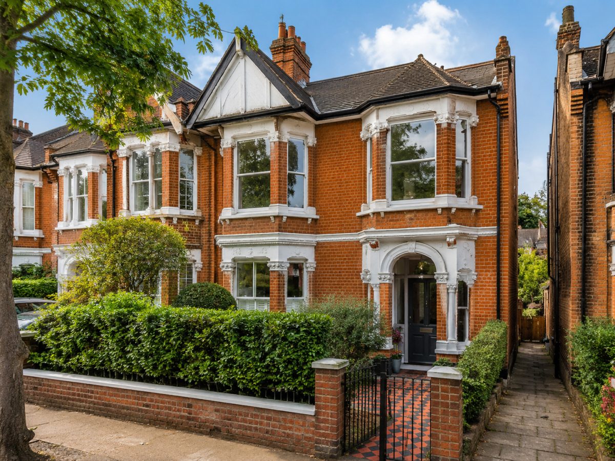 Period red-brick semi-detached home for sale
