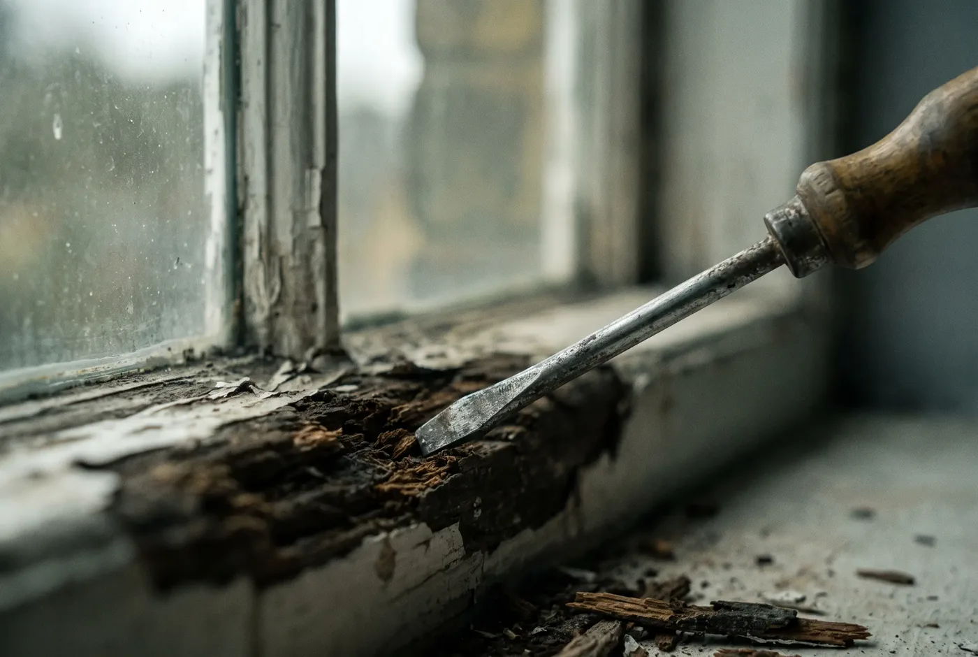 Timber rot & woodworm — found during a RICS home survey