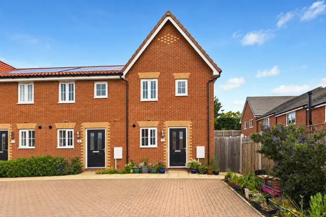 House frontage — Blue sky