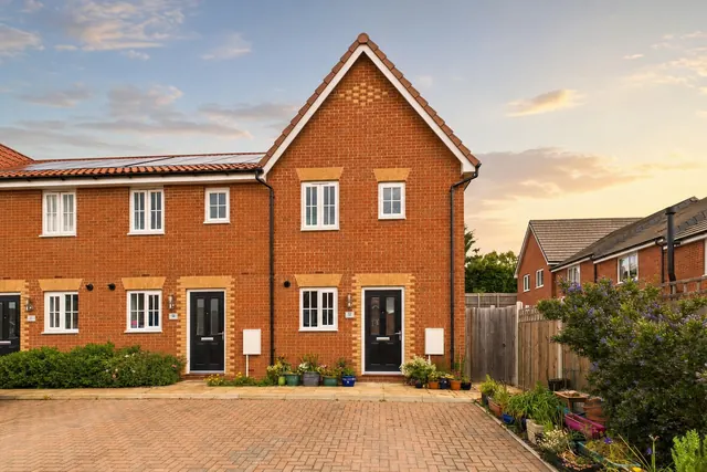 House frontage — Golden hour