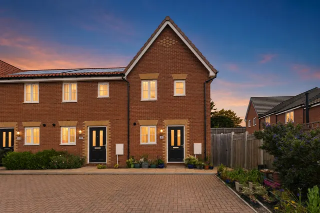 House frontage — Twilight