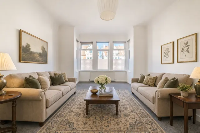 Living room staged in the Classic style
